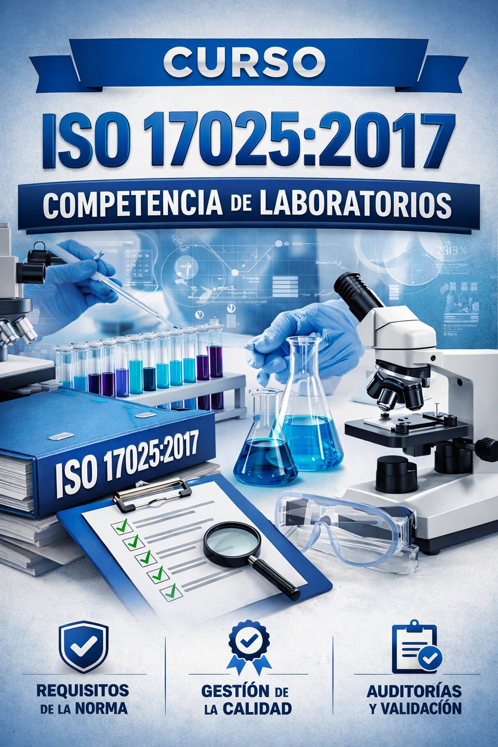 Curso ISO/IEC17025:2017 VIDEO + Checklist + Ebook